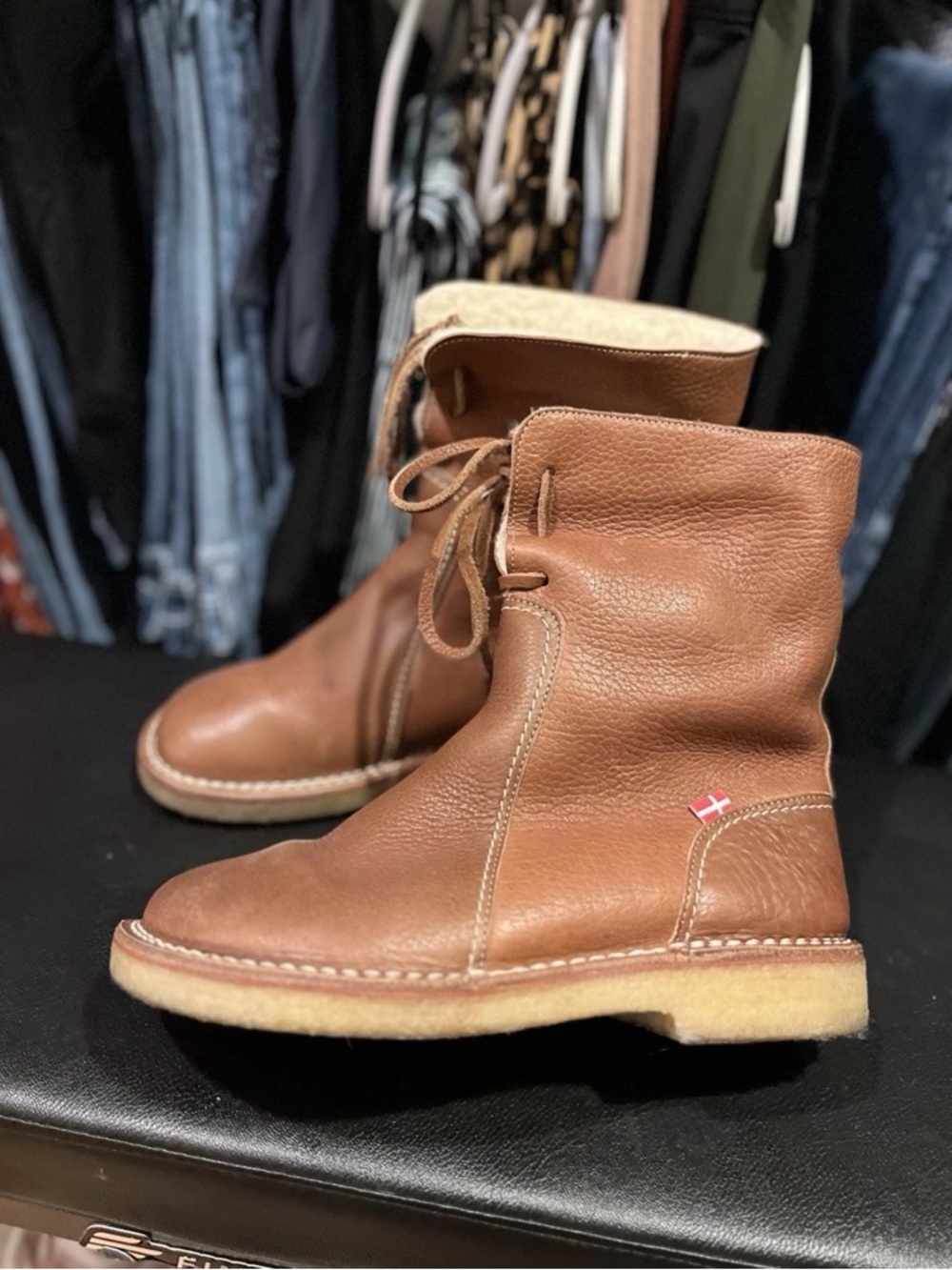 Duckfeet Arhus Boots Size 39 in Nut Brown